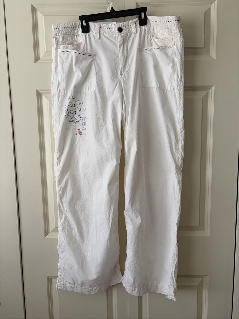 Lauren Ralph Lauren White Naval Pants